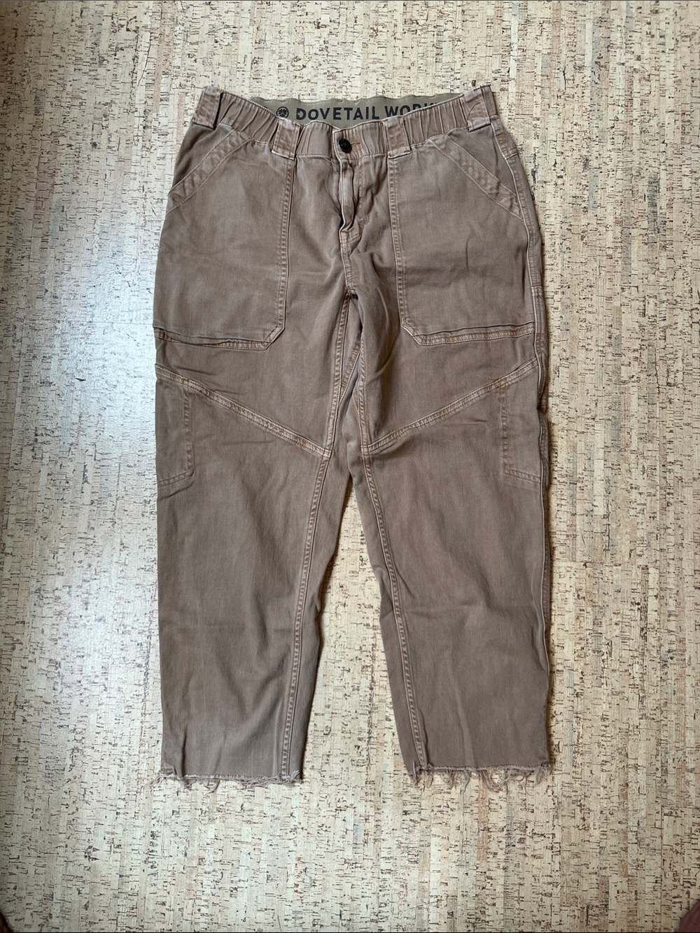 Dovetail Range Crop Pant in Lightweight denim size 14